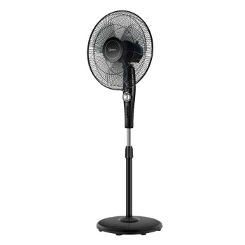 美的（Midea）电风扇 3叶3档落地扇家用 2小时定时 摇头广角送风宿舍机械式电风扇 白色 FSA40YE