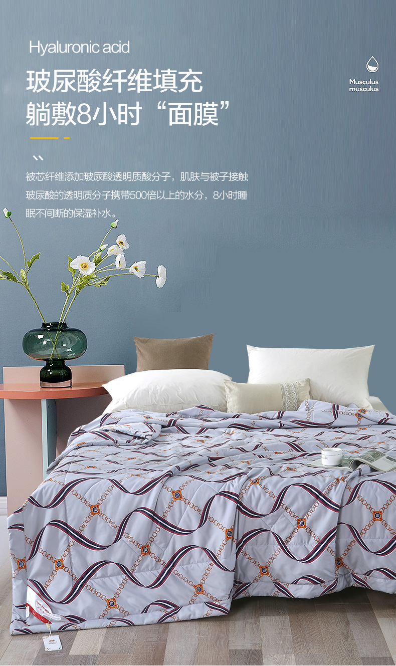 恒源祥家纺 美丽生活玻尿酸养颜润肤夏被 浅色1DG2021MLSH