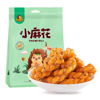刺猬阿甘 休闲食品小麻花香葱味 办公室休闲下零食220g*2包