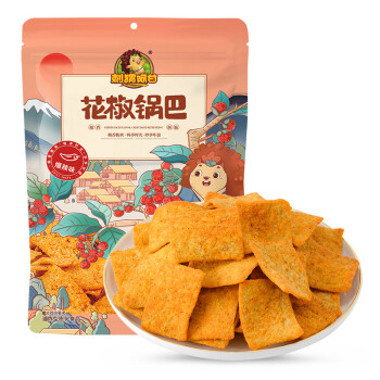 刺猬阿甘 休闲食品花椒锅巴爆辣味 休闲零食锅巴220g*2包