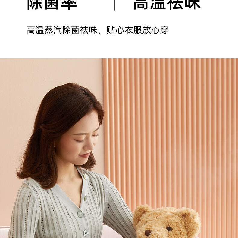 小熊（Bear）挂烫机GTJ-B15V1  家用小型蒸汽手持电熨斗 衣服烫熨烫机神器立式挂式熨