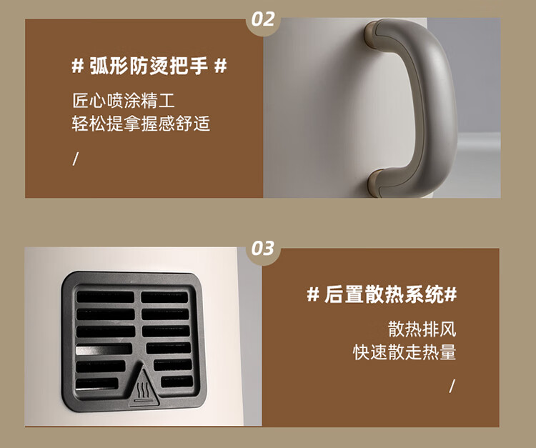 小熊（Bear）空气炸锅  QZG-E12B1家用大功率     无油烟低脂多功能电炸锅薯条机 3L容量
