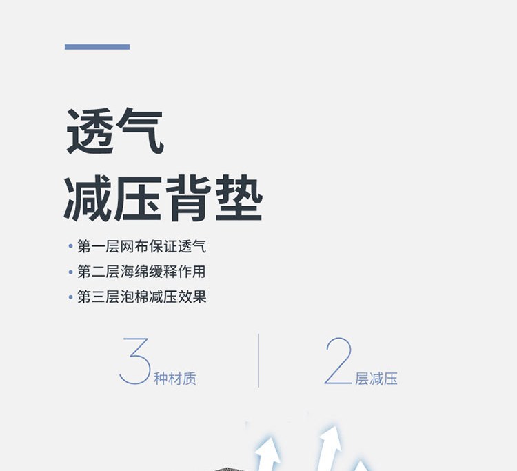 恒源祥 商务双肩电脑包 HYX010XB 蓝色