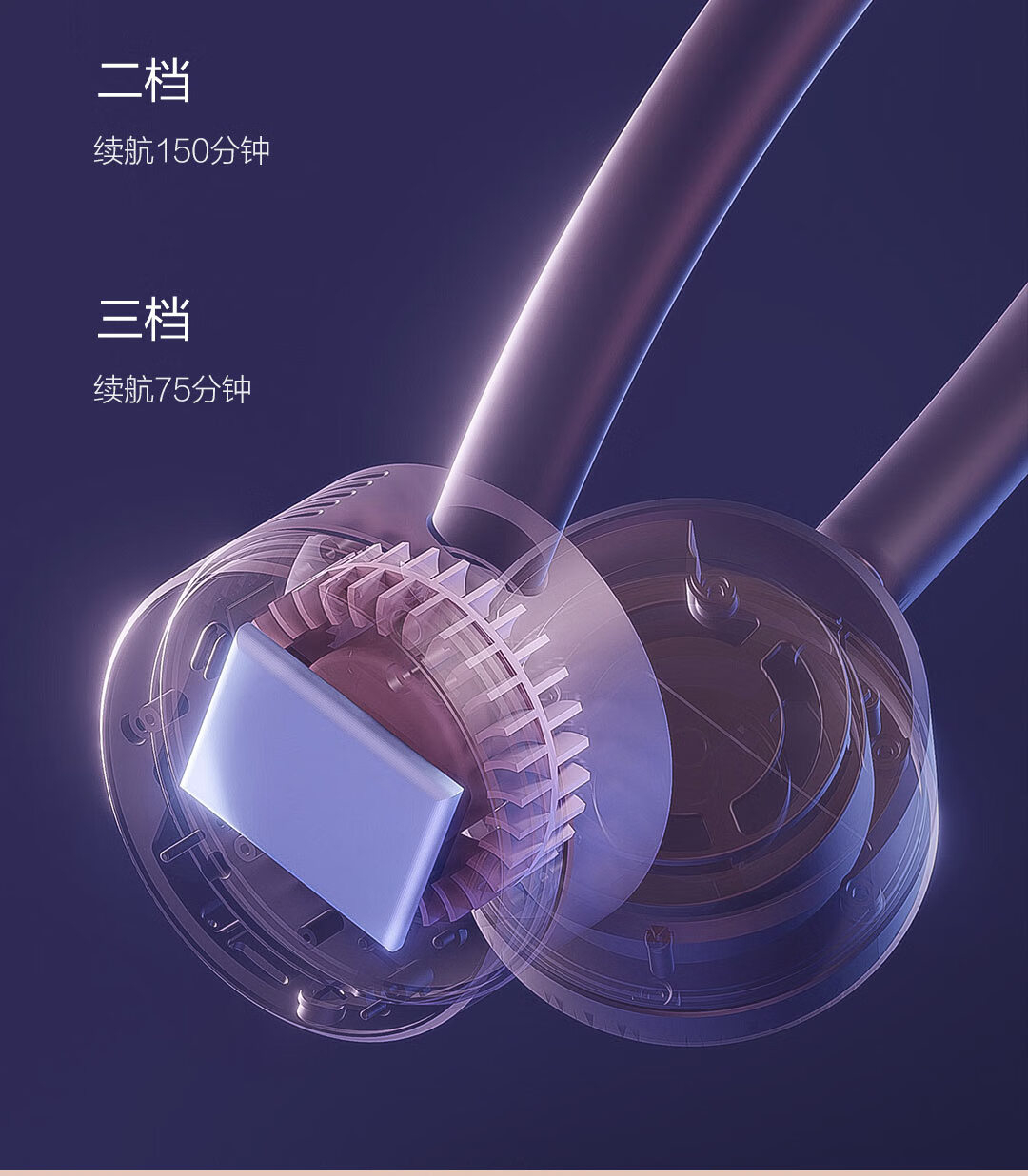 质零（Qualitell）挂脖风扇H1 便携充电式大风制冷无叶懒人随身电扇ZSC210607 颜色随机