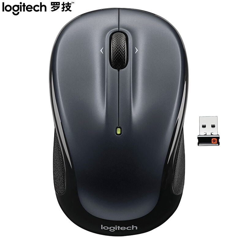 罗技（Logitech）M325 鼠标 无线鼠标 办公鼠标 对称鼠标 优联 带无线2.4G接收器黑色