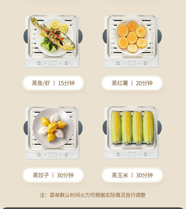 臻米（ZHENMI）电蒸锅家用小型多功能三层大容量蒸汽锅自动断电蒸箱小早餐机 臻米三层电蒸锅 Z2PRO