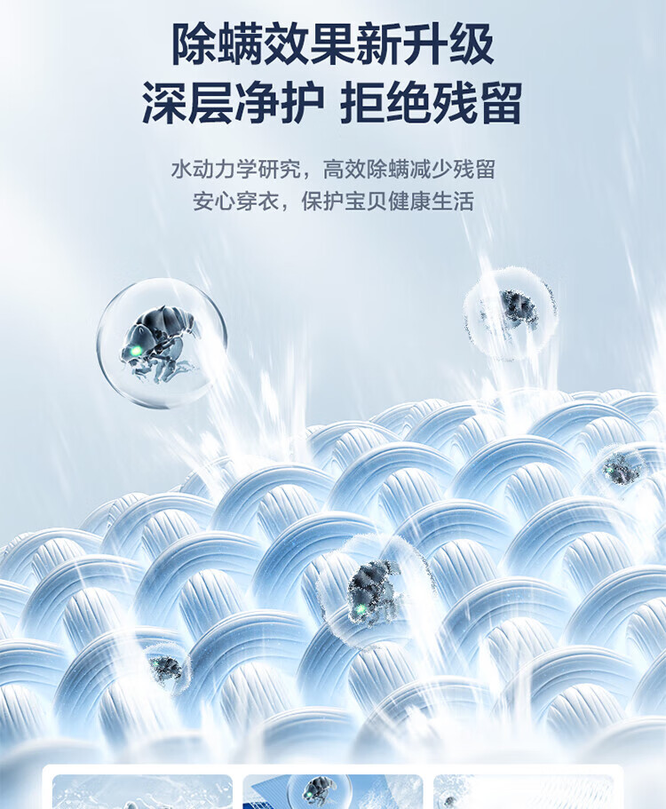 美的（Midea）波轮洗衣机全自动 10公斤免清洗 快净双水流 智能家电 快净系列 MB100V51WQCH