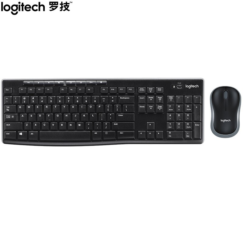 罗技（Logitech）MK270无线键鼠套装10米覆盖商务办公无限键盘鼠标套件台式机外接笔记本电脑通用