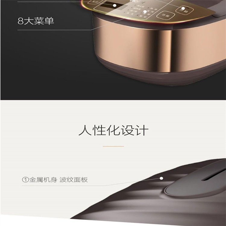 海尔（Haier）电饭煲电饭锅多功能电饭煲3升电脑式电饭煲家用1-3人咖啡色 FBS-F3091C 3L电饭煲FBS-F3091C