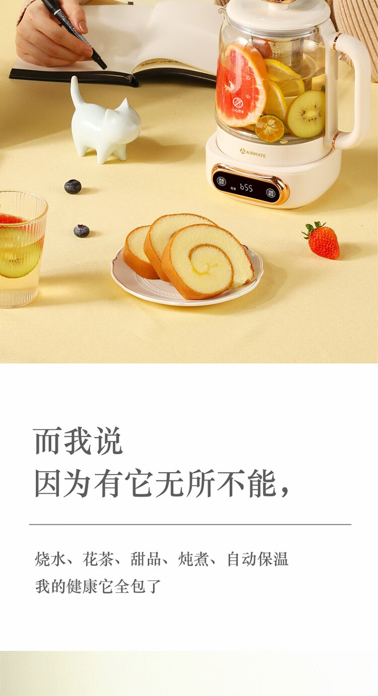 艾美特（AIRMATE）简约派养生壶电水壶办公室便携水壶 CS0608