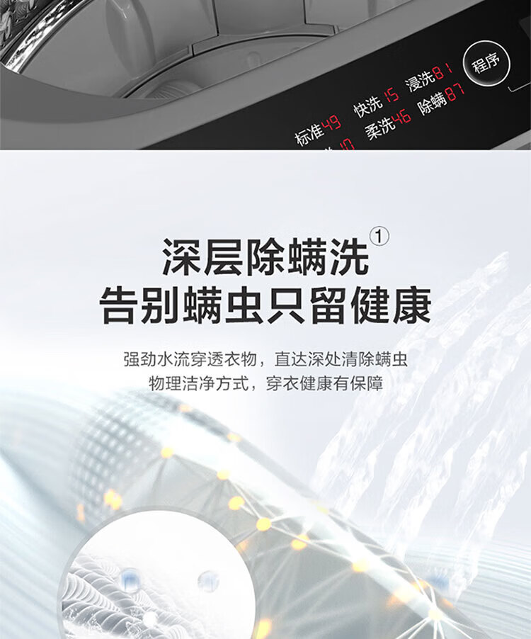 小天鹅（LittleSwan）10公斤 波轮洗衣机全自动 健康免清洗TB100V23H