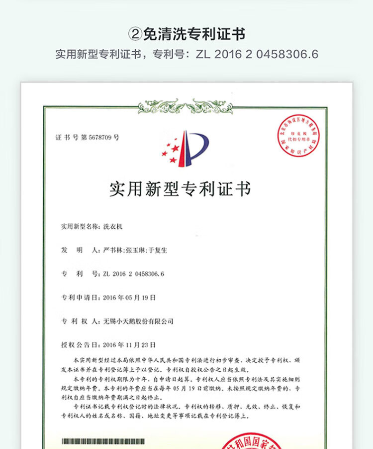 小天鹅（LittleSwan）10公斤 波轮洗衣机全自动 健康免清洗TB100V23H