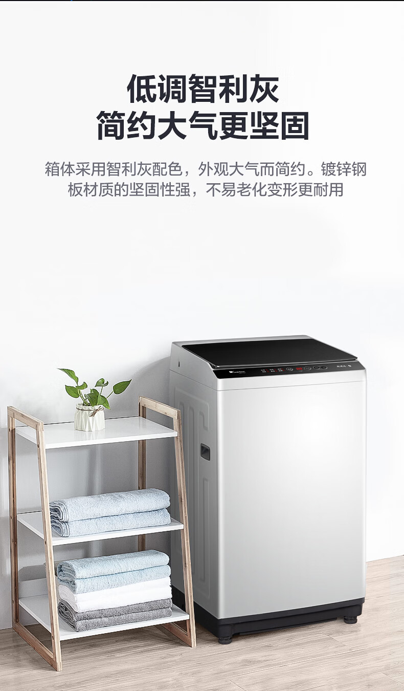 小天鹅8公斤全自动波轮洗衣机家用V23H健康免清洗 洗脱一体10kg大容量V23DB直驱变频TB80 8kg/TB80V23H
