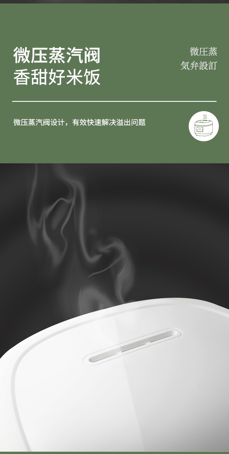 创维Skyworth电饭煲电饭锅4L大容量智能预约半球内胆多功能焖煮防溢家用电饭煲F54（2-6人）