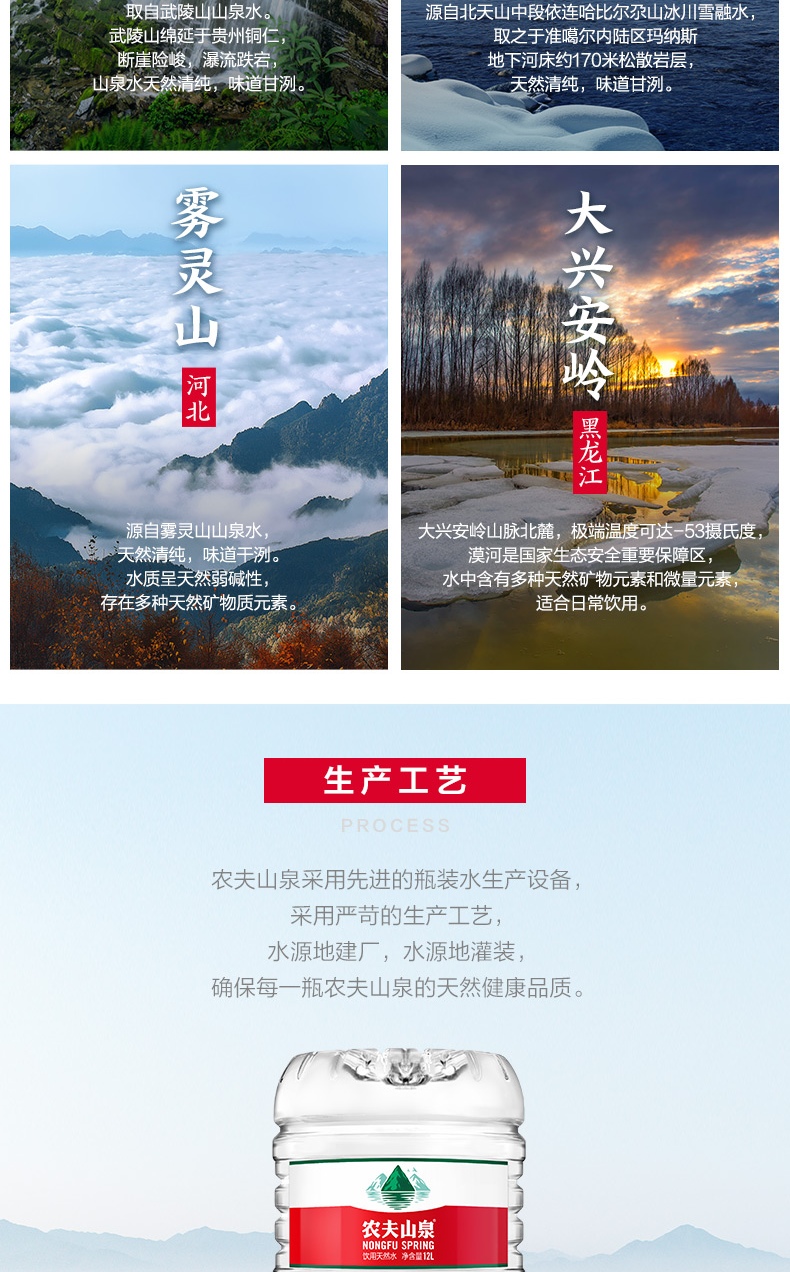 农夫山泉 饮用水 饮用天然水12L*1桶 50桶（一次性送）