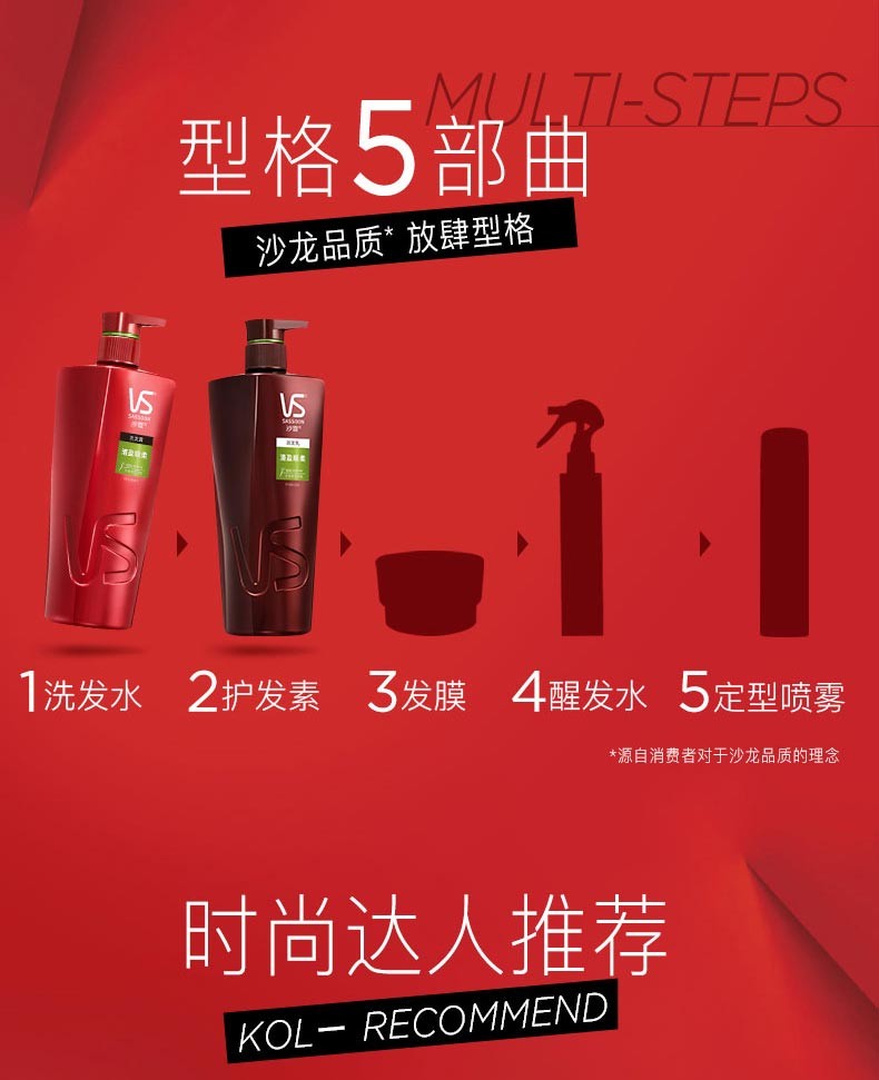 沙宣清盈顺柔洗护套装洗发露200ml+清盈顺柔润发乳 200ml