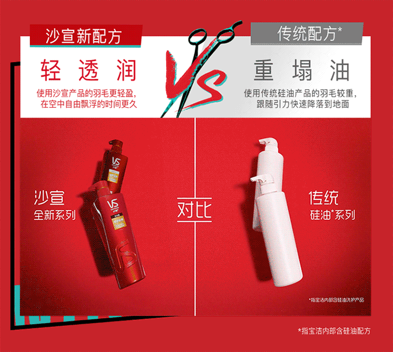 沙宣清盈顺柔洗护套装洗发露200ml+清盈顺柔润发乳 200ml