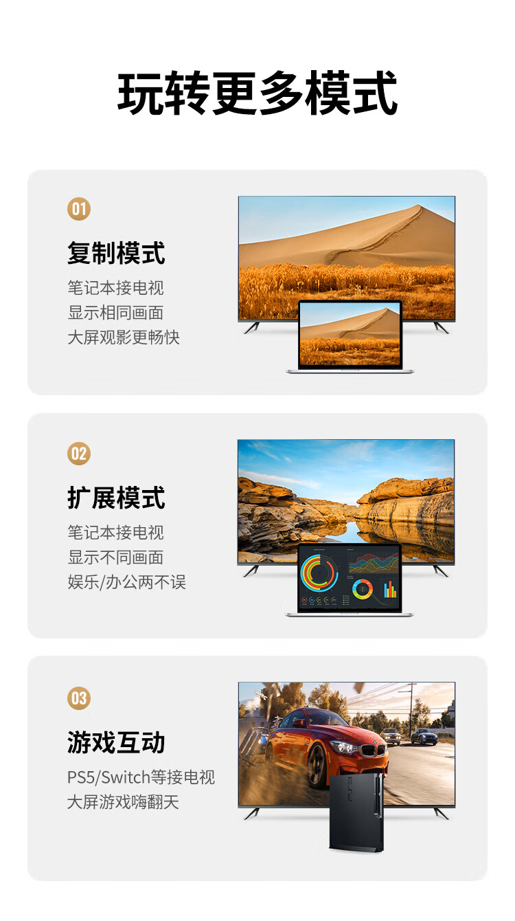 绿联 10109 HDMI线长线工程级 4K数字高清线3D视频线HD104 工程款-无磁环 5米