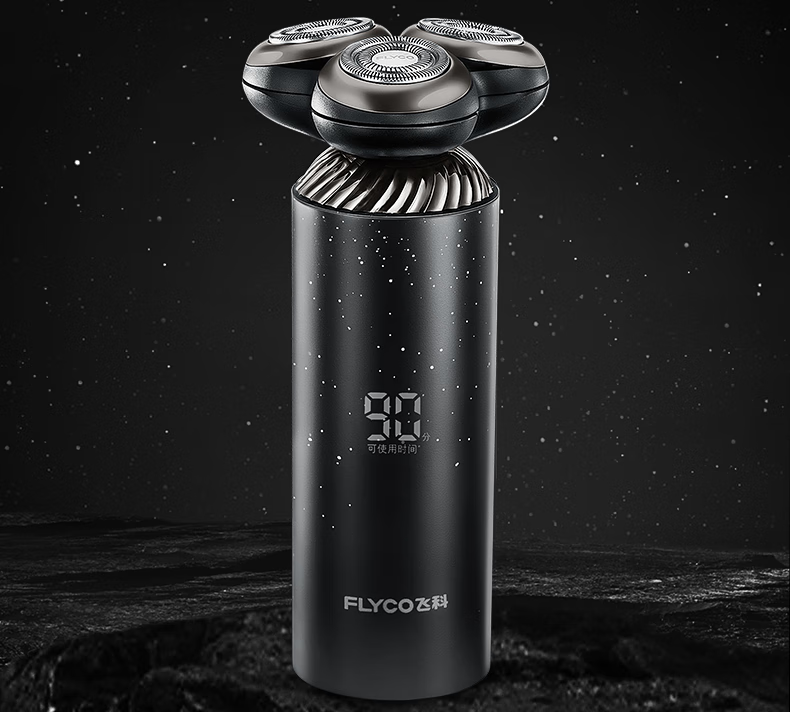 飞科（FLYCO)电动剃须刀刮胡刀胡须刀干湿双剃电须刨智能感应全身水洗快充生日表白情人节礼物 FS968标配