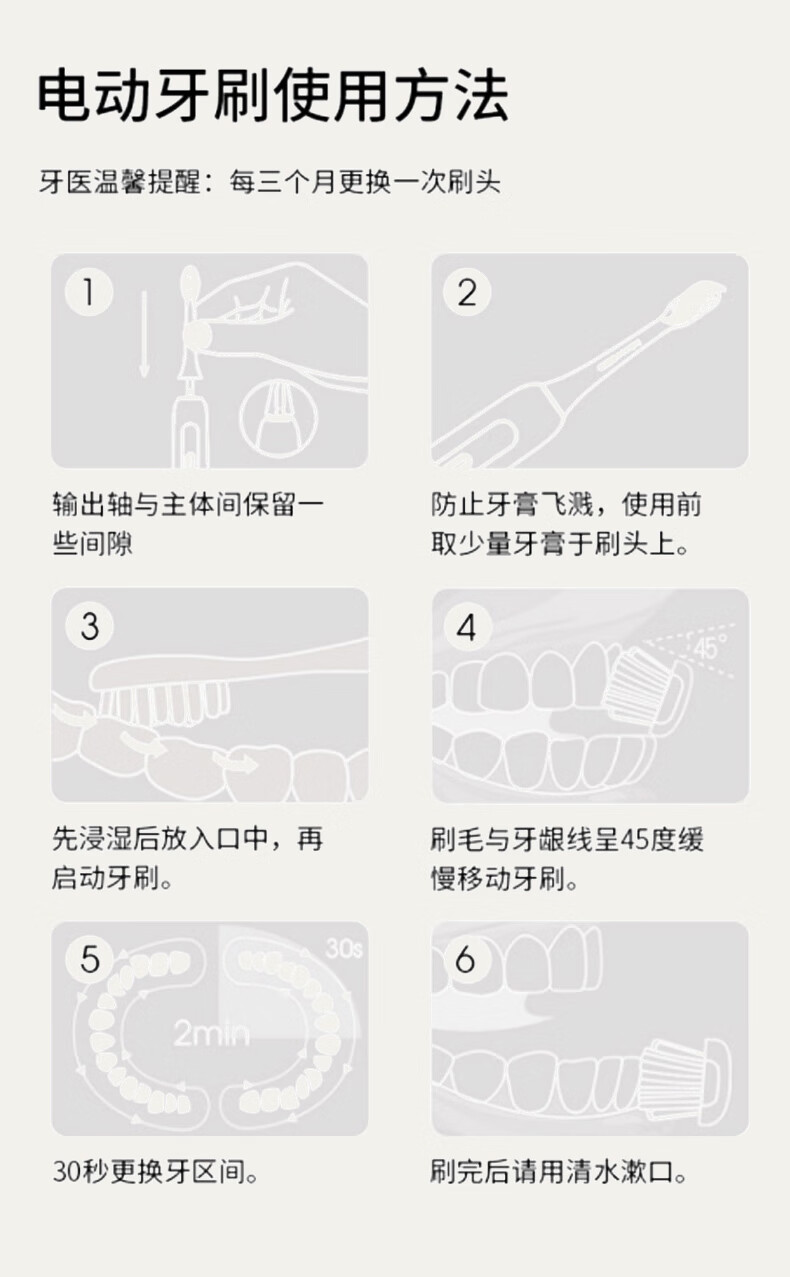 【shangheng上亨】电动牙刷声波震动磁悬浮马达美白电动牙刷美国杜邦软毛刷头情侣款男女款墨夜黑SHZH-009