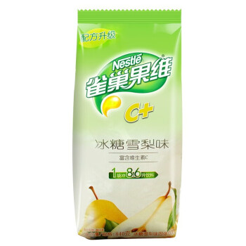 雀巢（Nestle）果维C+ 冲饮果汁 冰糖雪梨味840g富含维生素C 果汁粉 速溶果珍粉 冲调饮品