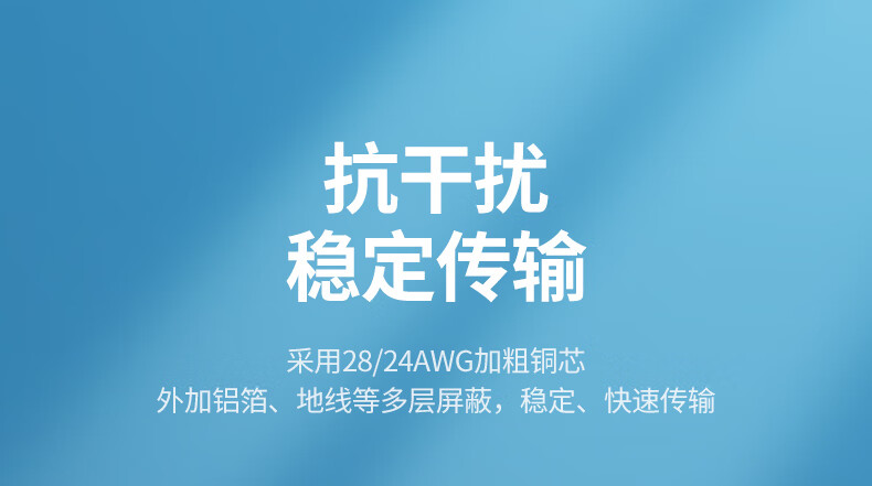 绿联 80335 USB分线器2.0 4口HUB集线器扩展坞 笔记本电脑一拖四转换器多接口延长线带供电口 1米