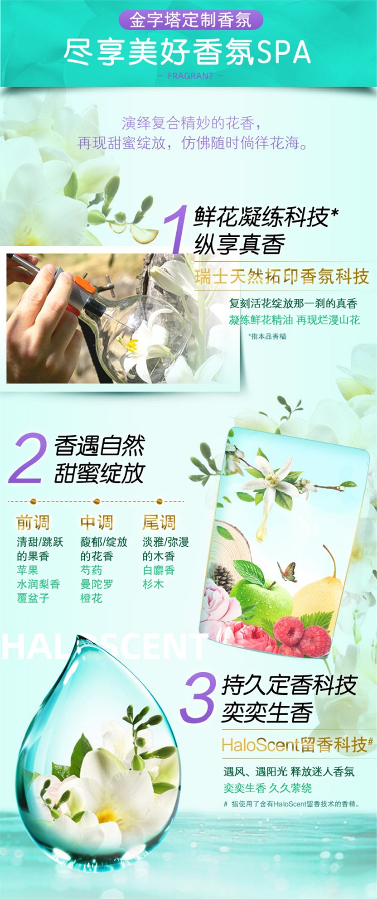 超能亲肤香氛洗衣液100g（百花齐放）2袋