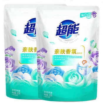 超能亲肤香氛洗衣液100g（百花齐放）2袋