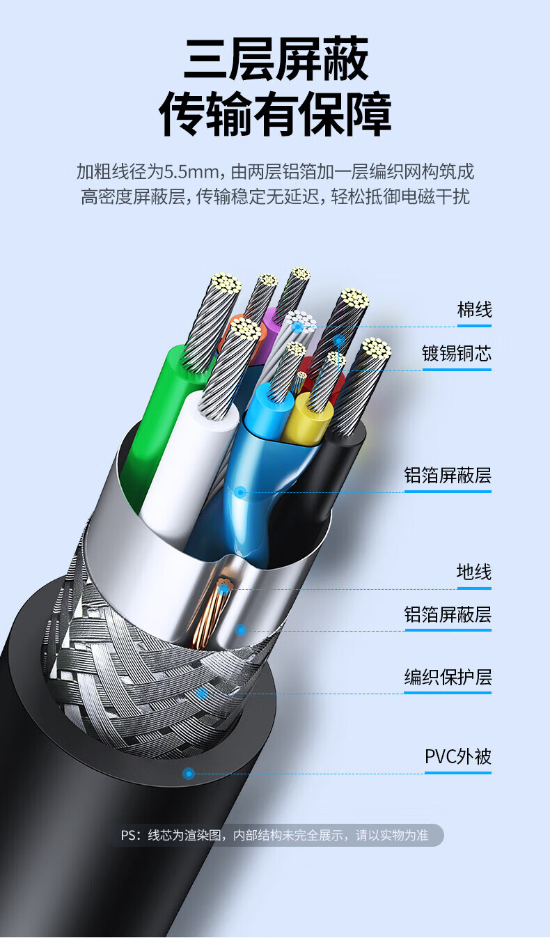 绿联 10323 USB2.0延长线公对母数据线 带信号放大器高速远距离传输 电脑鼠标键盘无线网卡打印机加长线 15米
