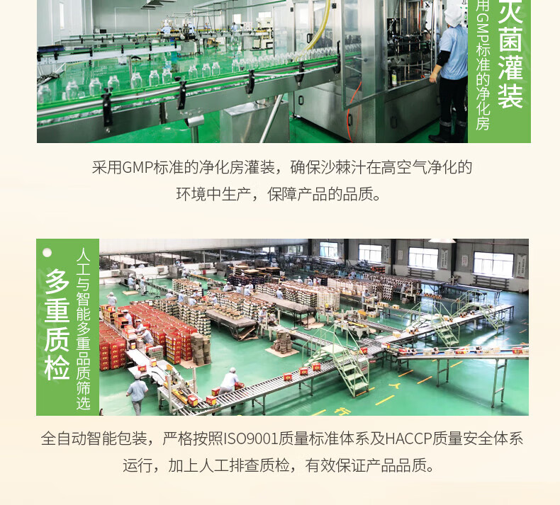 吕梁野山坡沙棘汁100%原浆 礼盒装含沙棘油饮料 沙棘原浆20ml*15袋/桶