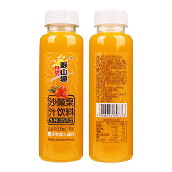 吕梁野山坡沙棘汁礼盒装（40%果汁含量）300ml*12瓶