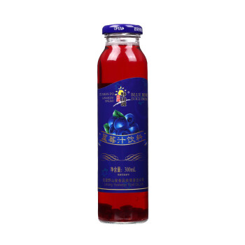 吕梁野山坡 饮料系列蓝莓汁饮料 果汁饮料300ml*8瓶