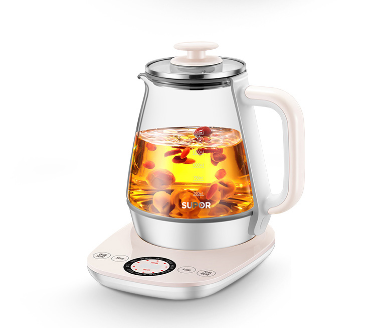 苏泊尔（SUPOR）养生壶1.5L 高硼玻璃煮茶壶多功能家用养生壶电热水壶 SW-15Y12