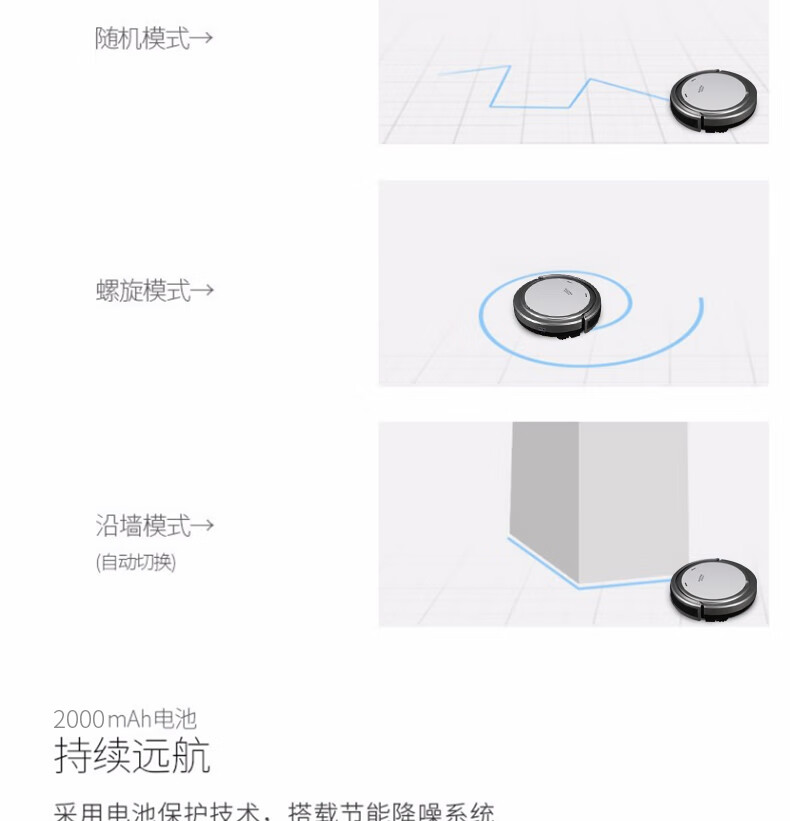 澳柯玛（AUCMA）扫地机器人 大吸力智能降噪 洗扫拖一体 防掉落 全自动智能吸尘器 AK-QJ50D