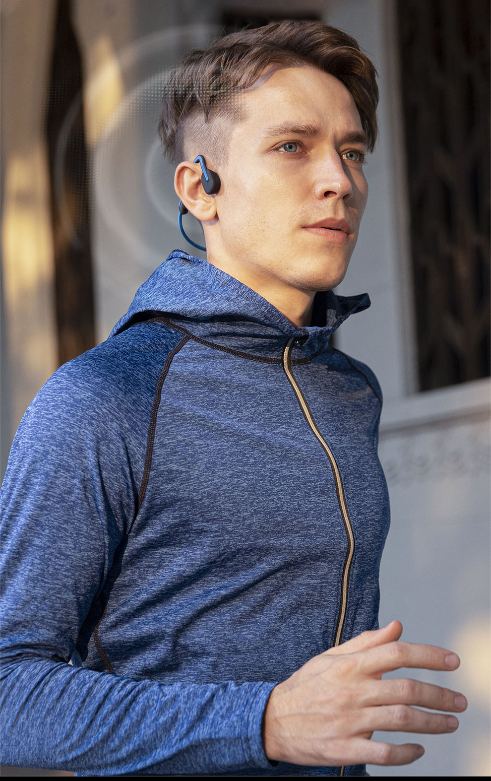 韶音 Shokz OpenMove骨传导蓝牙耳机运动耳机跑步骑行耳机骨感耳机 新潮蓝 S661