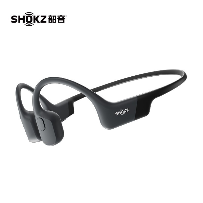 韶音 AfterShokz Aeropex AS803骨传导蓝牙耳机运动无线耳骨传导耳机跑步骑行 曜夜黑