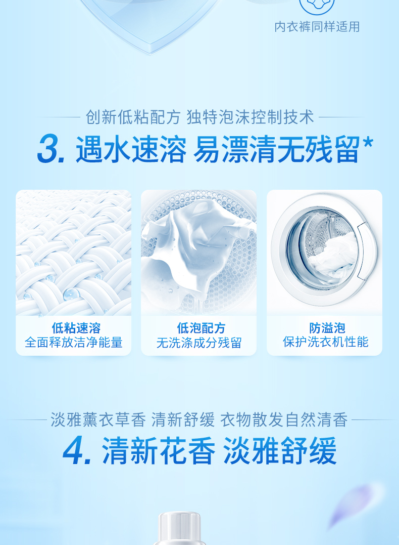 蓝月亮洗衣液组合薰洁净3kg+薰洁净2kg+薰洁净1kg×2