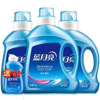 蓝月亮薰衣草亮白洗衣液2kg*1+薰衣草亮白洗衣液1kg*2+80g*1