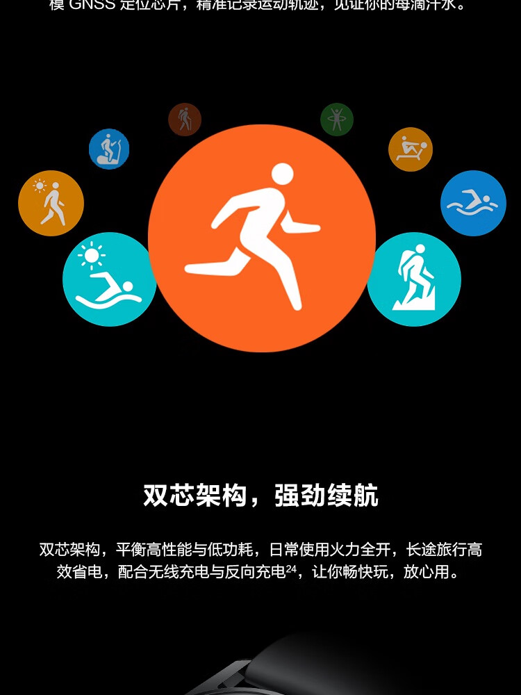 华为 WATCH 3智能手表 运动智能手表 活力款 鸿蒙HarmonyOS eSIM独立通话强劲续航 黑色