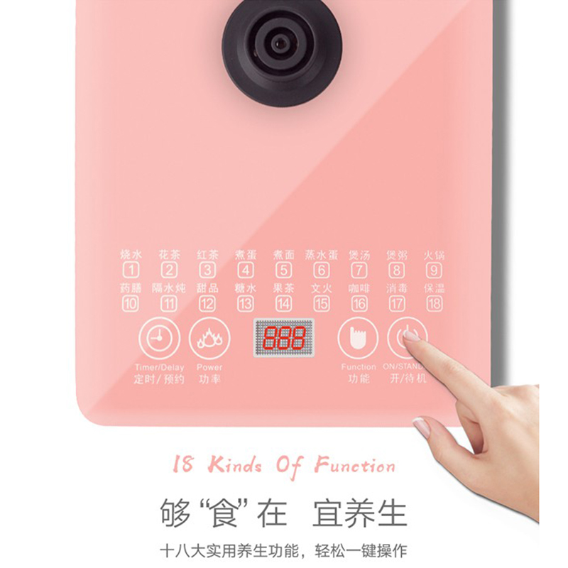 长虹养生壶 电水壶烧水壶煎药壶煮茶器煮茶壶电热水壶 迷你玻璃花茶壶黑茶恒温水壶CYS-18D06C