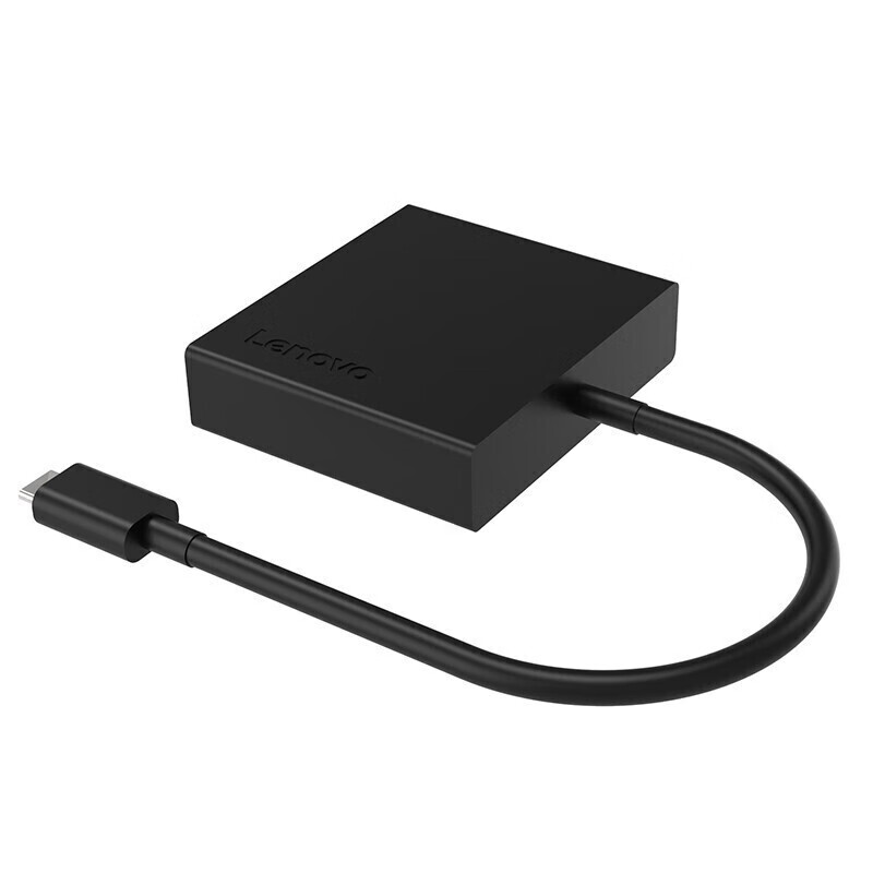 联想（Lenovo）USB拓展坞 Type-c转接线 投影仪显示器连接线  XL0807-H 黑色