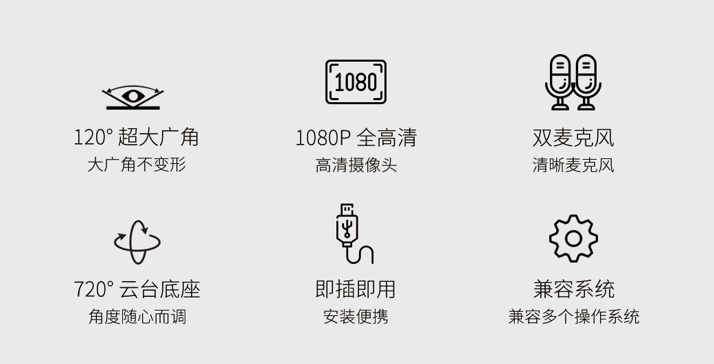 势必得（Spedal）920 Pro 电脑摄像头考研复试120°大广角美颜直播1080P高清 视频会议教学台式笔记本带麦克风