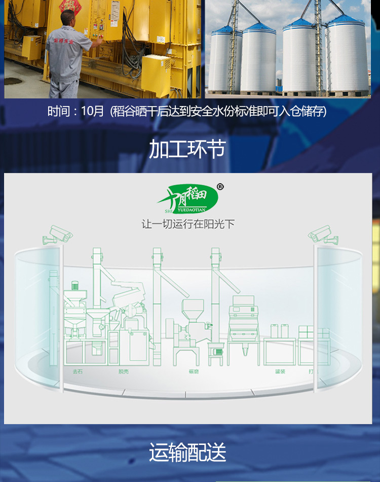 十月稻田 珍珠米1kg*2袋 东北大米