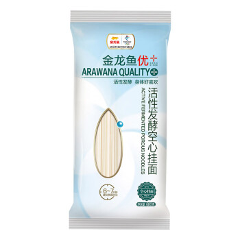 金龙鱼优+活性发酵空心挂面600g