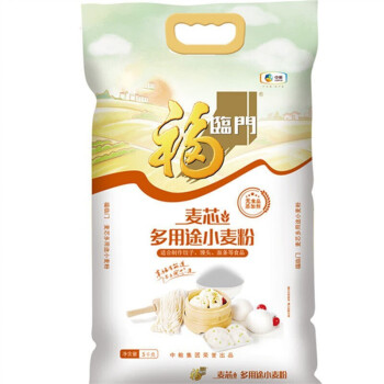 福临门面粉 麦芯多用途小麦粉 麦芯粉 中筋面粉 中粮出品 十斤 5kg