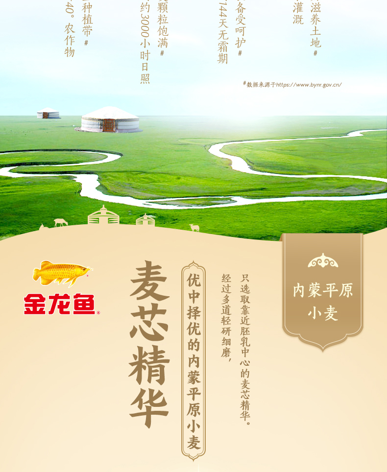 金龙鱼面粉 金龙鱼内蒙平原雪花粉(1kg*5袋) 5kg