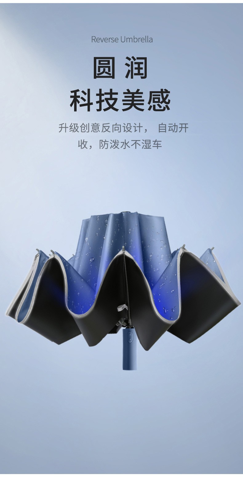 三极户外(Tri-polar)TP7027全自动晴雨伞遮阳遮光折叠太阳伞黑胶8K三折伞卡其色（自动）58*8k