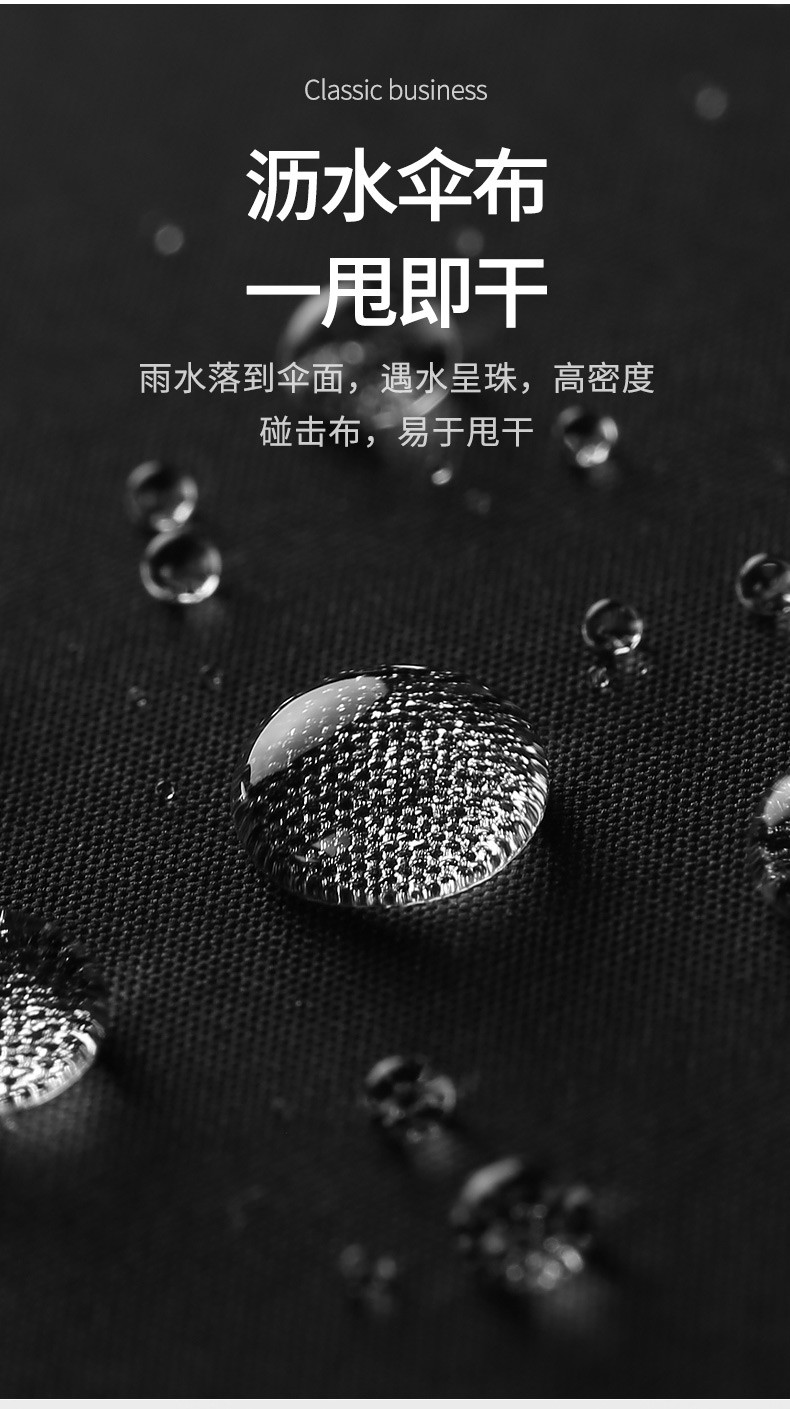 三极户外(Tri-polar)TP7036全自动雨伞折叠男女开收十骨双层晴雨两用伞简约三折伞藏青色64*10k