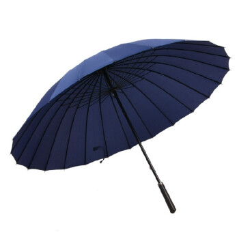 三极户外(Tri-polar)TP701724骨雨伞长柄雨伞广告伞双人伞直杆伞藏蓝色伞下直径115cm