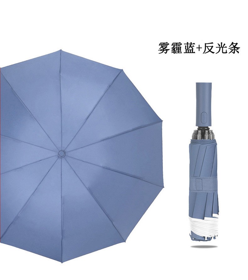 三极户外(Tri-polar)TP7035反向十骨雨伞女男反向伞汽车晴雨伞可折叠遮阳反面简约伞冷香绿64*10k